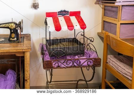 Kanaf, Israel, May 29, 2020 : Lavender Seeds For Sale In A Shop On Azizo Lavender Farm In The Kanaf 