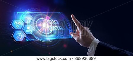 Business, Technology, Internet And Network Concept. Big Data Internet Information.