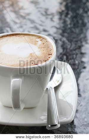 hot cappuccino