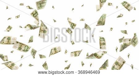 Money Falling. Chinese Money. Chairman Mao, Mao Zedong Chinese Cash, Renminbi Background.