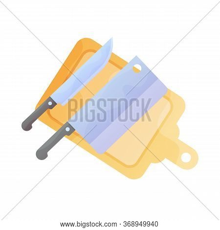 Kitchen Knifes In Vector Flat Design Set