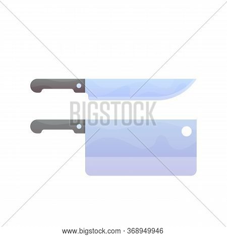 Kitchen Knifes In Vector Flat Design Set