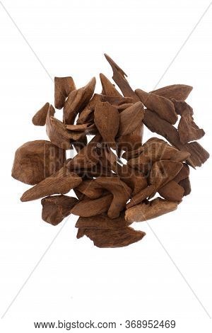 Selective Focus, Sticks Of Agar Wood Or Agarwood Background The Incense Chips Used By Burning For In