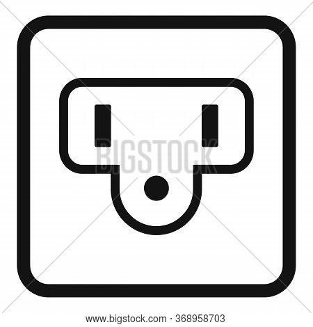 Type B Power Socket Icon. Simple Illustration Of Type B Power Socket Vector Icon For Web Design Isol