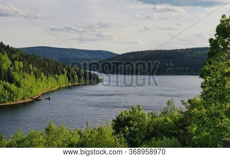 View Over The Nature Around Eibenstock Saxony