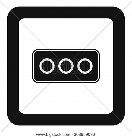 Type L Power Socket Icon. Simple Illustration Of Type L Power Socket Vector Icon For Web Design Isol