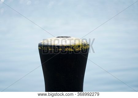 Bollards Are Ideal For Mooring Ships, Photographed On The Port