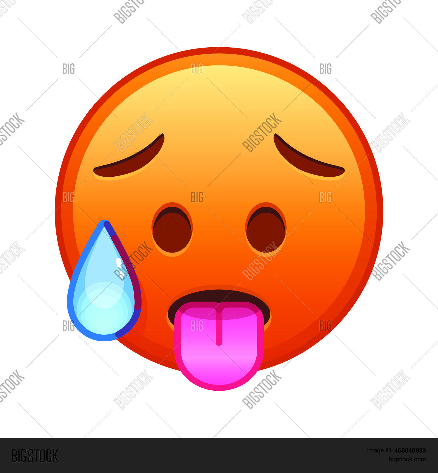 Sweaty Face Isolated Vector & Photo (Free Trial) | Bigstock