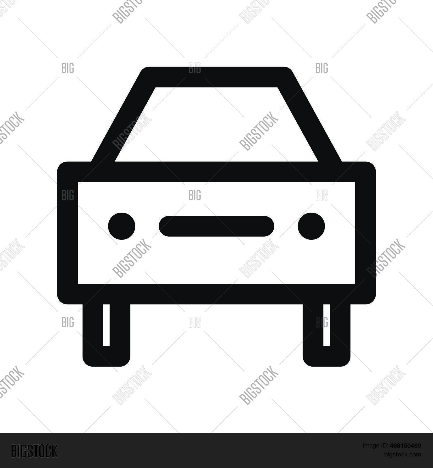 Car Icon Line Vector & Photo (Free Trial) | Bigstock