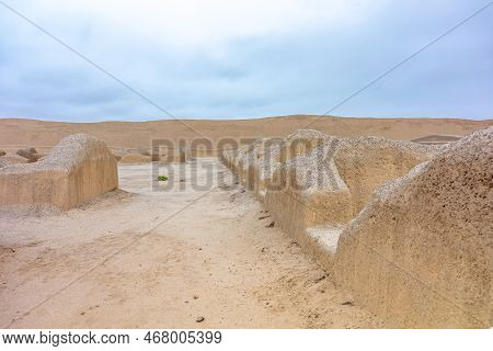Sacred City Of Caral-supe Archaeological Site In Peru
