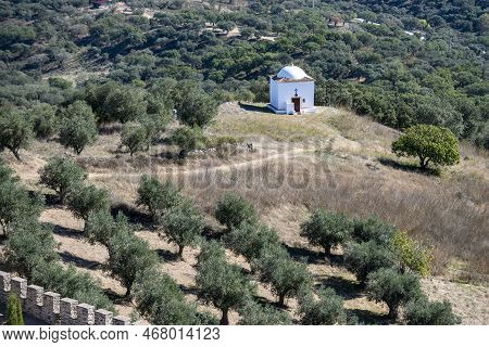 The Ermida De Santa Margarida At The Village Of Evoramonte In Alentejo In Portugal.  Portugal, Evora