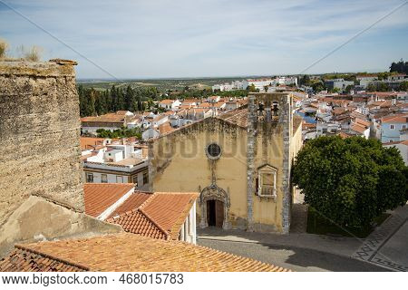The Igreja Matriz De Sao Baptista In The Town Of Moura In Alentejo In  Portugal.  Portugal, Moura, O
