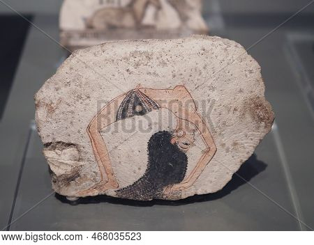 Dancer Ostracon At Egyptian Museum In Turin