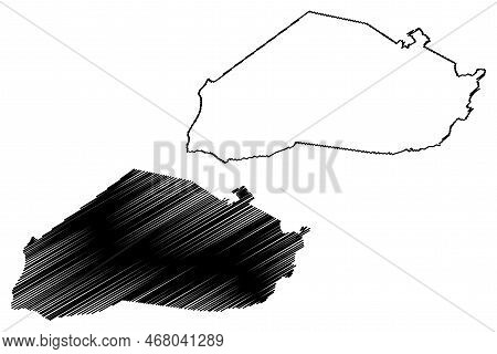 Croata Municipality (ceará State, Municipalities Of Brazil, Federative Republic Of Brazil) Map Vecto