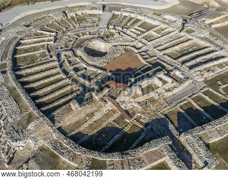 Vilars Fortress In Arbeca, Lleida Spain Iberian Settlement 775 Bc-300 Bc, With A Floodable Moat 15 M