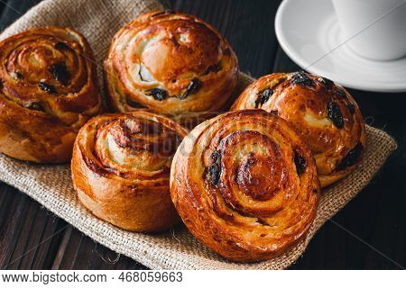 Fresh Bread Rolls. Homemade Baking. Cinnamon Rolls