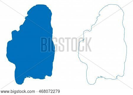 Lake Nakuru (africa, Republic Of Kenya) Map Vector Illustration, Scribble Sketch Map