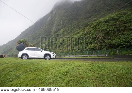 Taipei, Taiwan-4 Dec, 2022: Nanya Lookout At Northern Taipei. It Is Noted For Its Fantastic Rock For