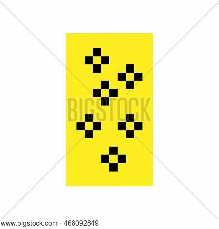 Pixel Art Daisy Minimalist Vector Illustration. Retro Game Design.