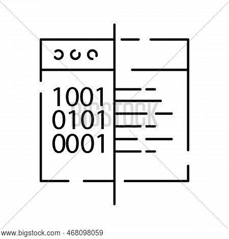 Code Icon In Trendy Flat Style Isolated. Coding And Programming Line Icon. Code Symbol For Your Web 