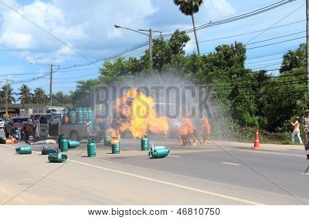 Fighter Fighting Fire