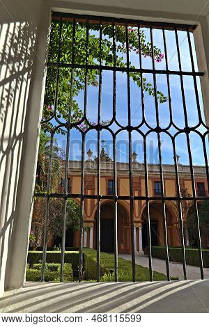Patio Del Crucero Of The Alkazar Of Seville