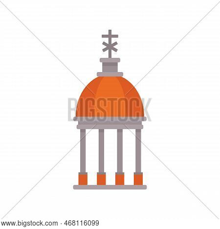 Cupola Icon Flat Vector. Dome Russian. Protect Cupola Isolated