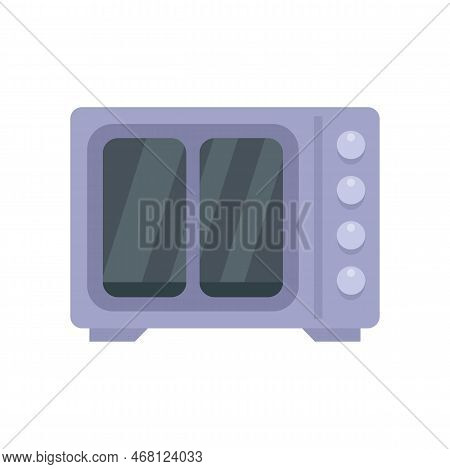 Heat Convection Oven Icon Flat Vector. Grill Gas Stove. Kitchen Convection Oven Isolated