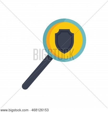 Reliability Search Icon Flat Vector. Bonus Money. Online Business Isolated