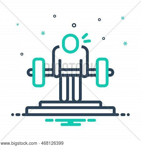 Mix Icon For Trying Stressful Taxing Hard Tough Heavy Pressured Exercise