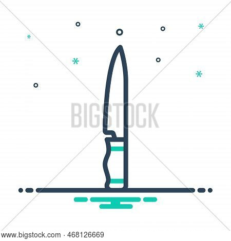 Mix Icon For Knife Cutting-tool Cutter Lancet Lanceolate Blade Utensil
