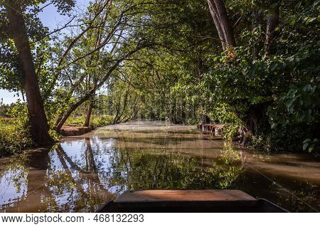 Boat Trip On An Inner Canal In The Marais Poitevin
