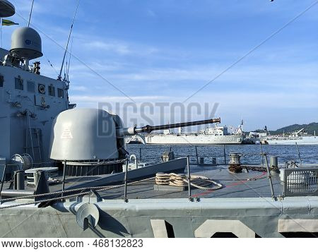 Lumut, Perak, December 29 2022 : Royal Malaysian Navy Ships Exhibited To The Public At The Armada Op