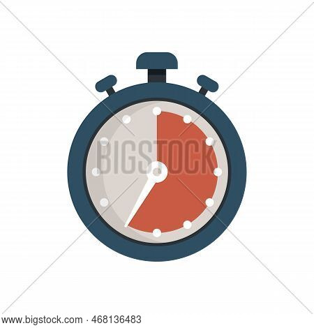 Finish Stopwatch Icon Flat Vector. Clock Stop. Timer Watch Isolated