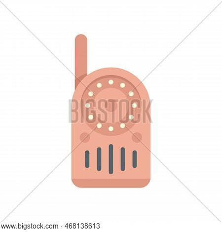Infant Baby Monitor Icon Flat Vector. Newborn Nanny. Babyphone Care Isolated