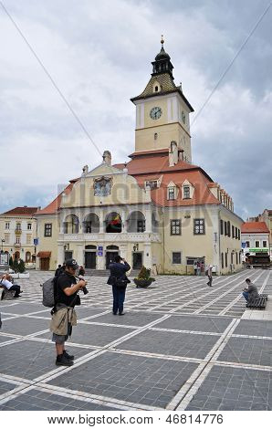 The Council square in Brasov, Romania