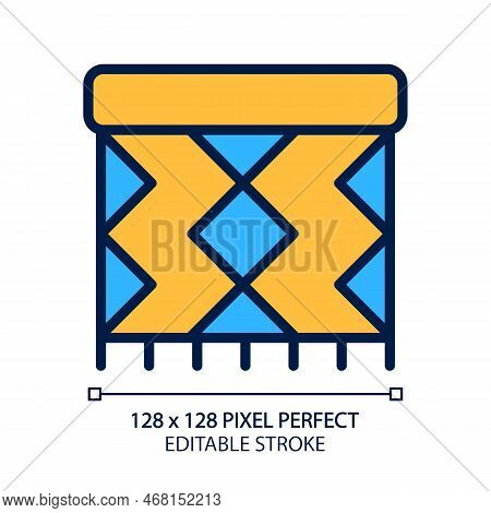 Rug Pixel Perfect Rgb Color Icon. Home Decor. Entryway Carpeting. Floor Accent. Front Door Mat. Furn