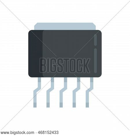 Voltage Generator Icon Flat Vector. Electric Regulator. Power Stabilizer Isolated