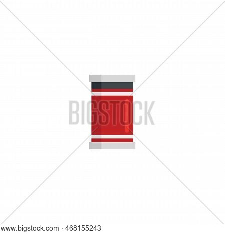 Electronic Diode Icon Flat Vector. Electric Component. Led Bulb Isolated