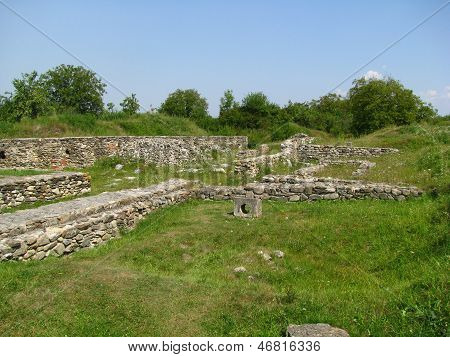 Ancient Ruins from Colonia Ulpia Traiana Augusta Dacica Sarmizegetusa in Romania