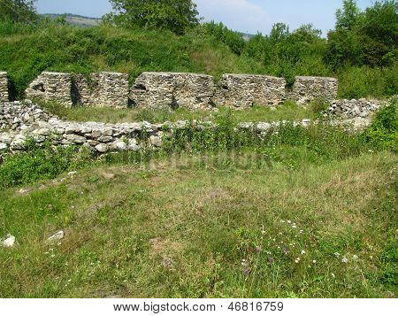 Ancient Ruins from Colonia Ulpia Traiana Augusta Dacica Sarmizegetusa in Romania