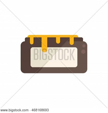 Wax Cream Jar Icon Flat Vector. Seal Stamp. Golden Depilation Isolated