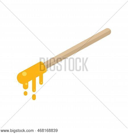 Wax Use Stick Icon Flat Vector. Seal Stamp. Hair Removal Isolated