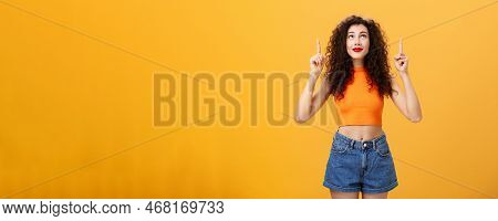Woman Wishing On Shooting Start Believing In Miracle Looking And Pointing Hopefully Up Dreaming And 