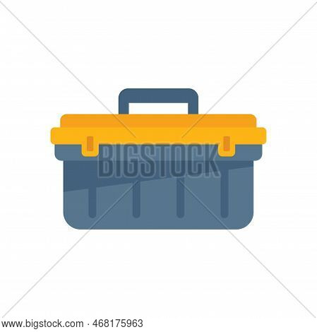 Car Tool Box Icon Flat Vector. Auto Garage. Repair Work Isolated