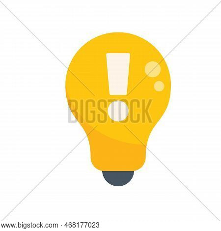 New Idea Icon Flat Vector. Think Solution. Creative Business Isolated