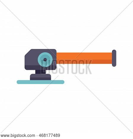 Grinding Saw Icon Flat Vector. Grinder Tool. Angle Cutter Isolated