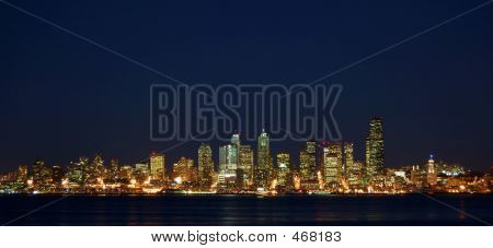 Seattle om natten
