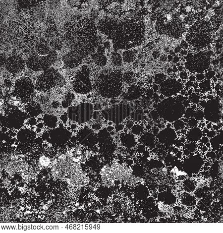 Abstract Seamless Pattern Rust Grunge Texture On Metal. Realistic Vector Background. Suitable For Wa