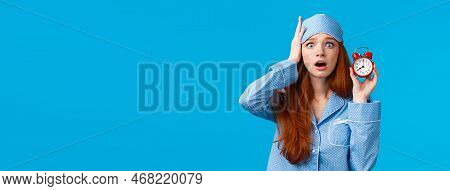 Troubled Worried And Concerned Cute Gloomy Redhead Girl Feeling Regret And Frustartion, Forgot Set U